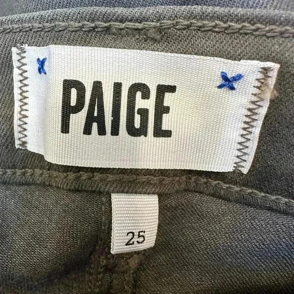 Paige Denim Edgemont Ultra Skinny Jeans in Pine Green Women’s Size 25 NWT - Picture 11 of 15